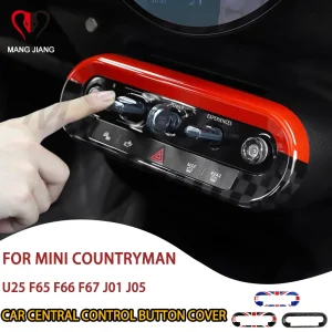 Auto Pulsante di Controllo Centrale Telaio Adesivo Per Mini Countryman U25 F65 F66 F67 Cooper SE J01 EV 2024 2025 Accessori Auto 1