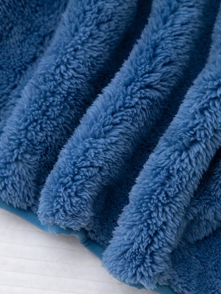 Inverno nuovo neonato spesso con cappuccio teddy bear ear coat con tessuto in pile corallo per calore accessori per bambini 5