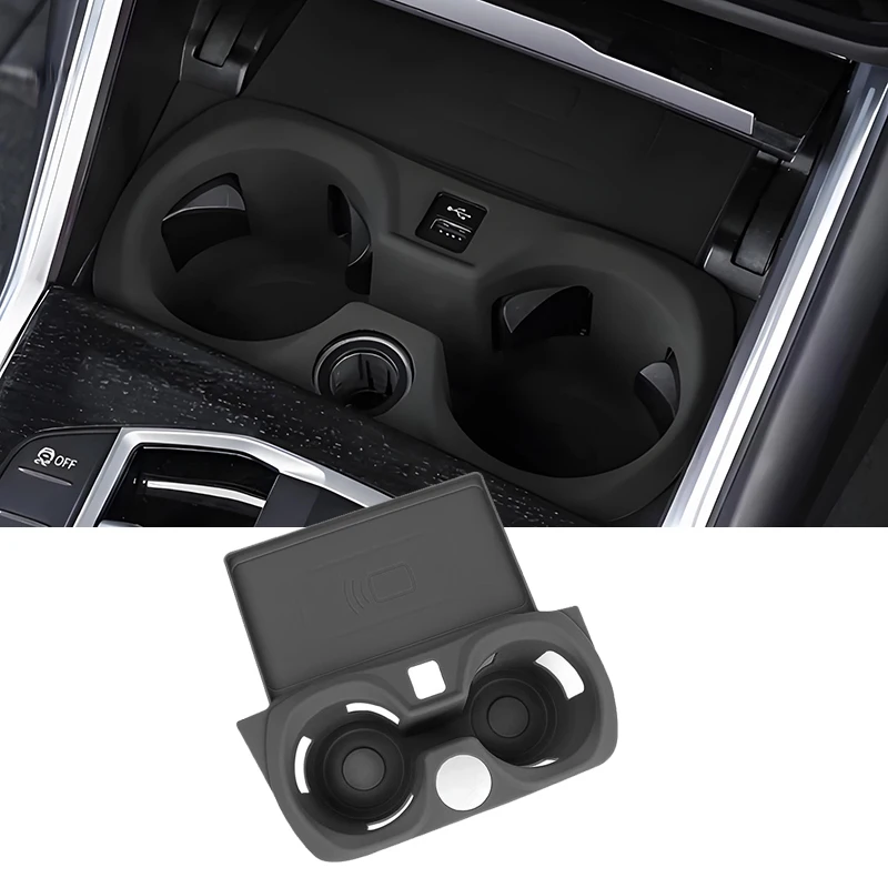 Per BMW Serie 3 I3 I4 2020 2021 2022 2023 2024 2025 G20 G26 Accessori Auto Portabicchieri In Silicone Zerbino Copertura Trim 2