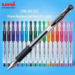 Japan Uni UM-151 Gel Pen 0.38mm Bullet Tip scrittura Smooth Student Notes materiale scolastico speciale 20 colori disponibili cancelleria 1
