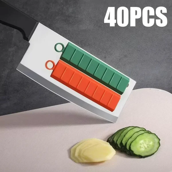 Coltello magnetico antiaderente Tagliaverdure Fette di cetrioli di patate in silicone Coltello antiaderente Piccolo strumento Utensili da cucina creativi 2
