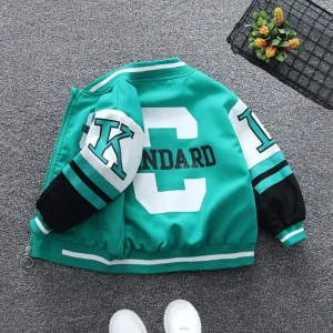 2 3 4 5 6 8 10 12 anni Primavera Ragazzi Giacca Autunno Giacca a vento Cerniera Lettera Moda Ragazzi Cappotto Regalo di compleanno Nuovi vestiti per bambini 1