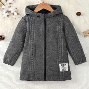 4-7 anni bambini ragazzo cappotto felpa con cappuccio striscia abbigliamento casual cardigan a maniche lunghe autunno inverno giacca maglione abbigliamento quotidiano 1