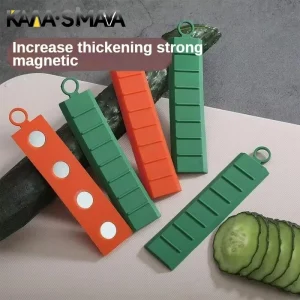 Coltello magnetico antiaderente Tagliaverdure Fette di cetrioli di patate in silicone Coltello antiaderente Piccolo strumento Utensili da cucina creativi 1