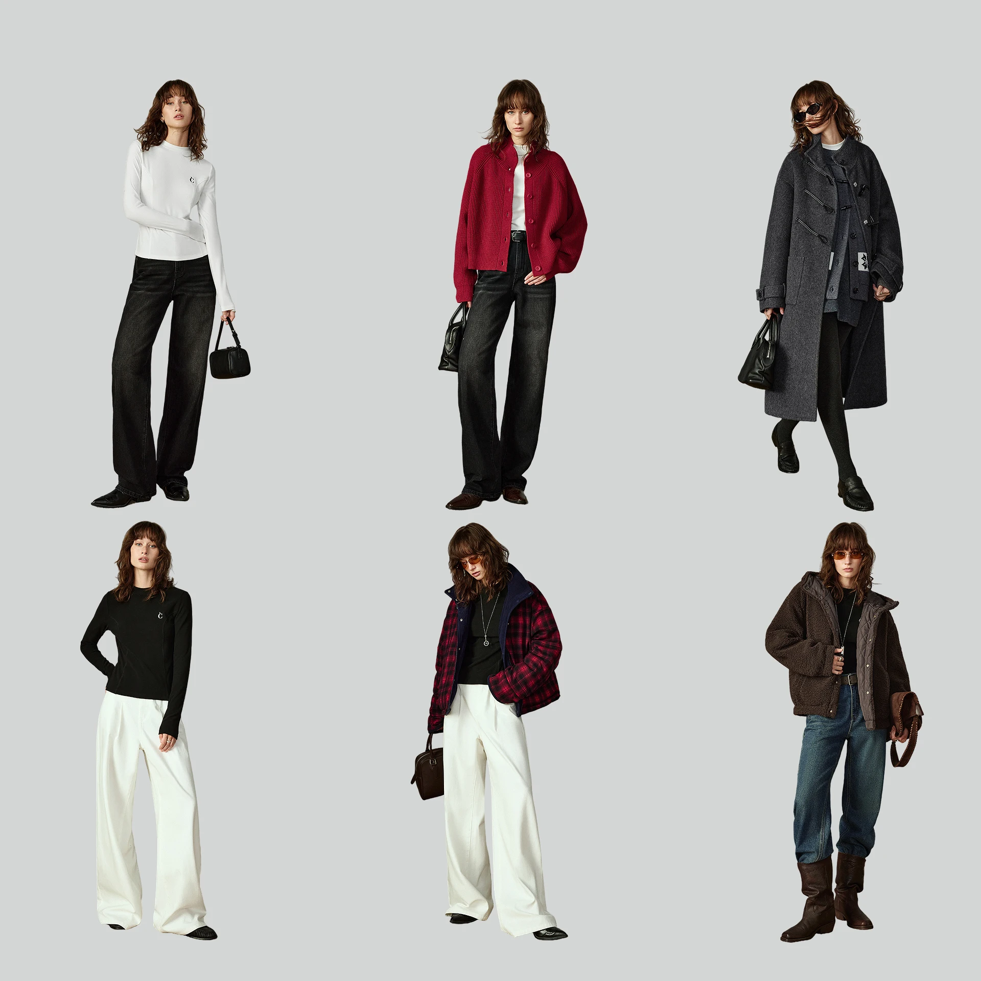 T-shirt da donna TOYOUTH 2025 Inverno Nuovo design diviso caldo Top con strato base snellente raccolto in vita 5