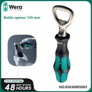 WERA 05030005003 Apribottiglie di birra di fascia alta Apribottiglie da 145 mm, apribottiglie, gadget da bar accessori da cucina 1