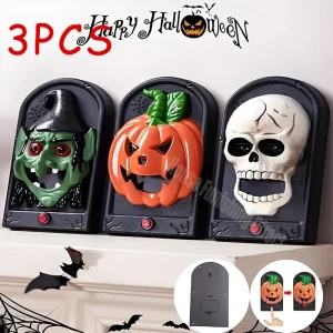 Halloween Haunted campanello animato bulbo oculare decorazione di Halloween con suoni spettrale Halloween campanello Party Decor 1