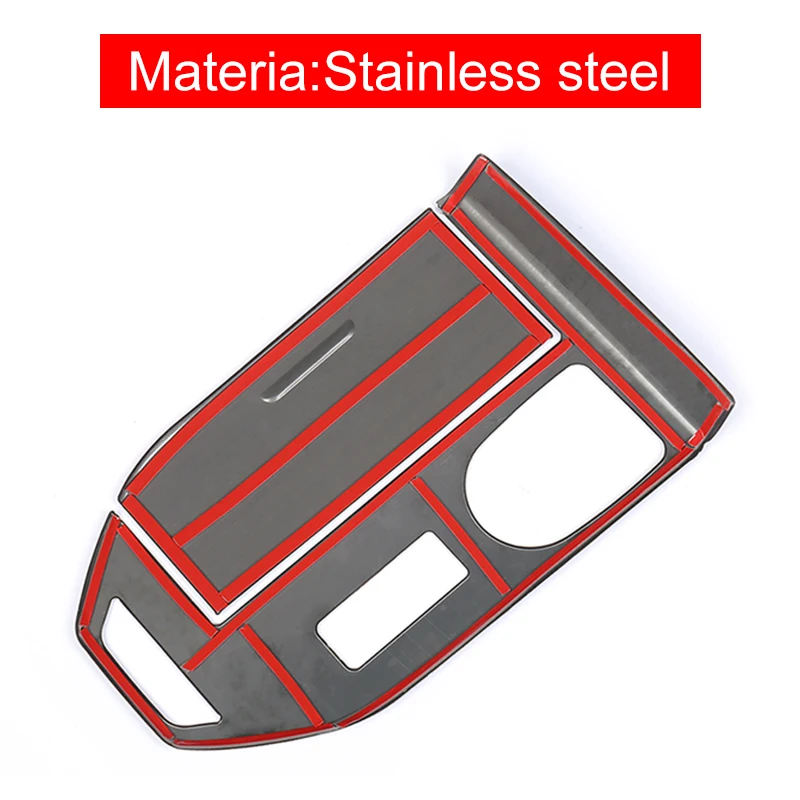 Stainless In Fibra di Carbonio Auto Console Centrale Del Cambio Pannello di Copertura Srickers Per Haval H6 3rd Gen 2021 2022 2023 2024 GT DHT PHEV 5