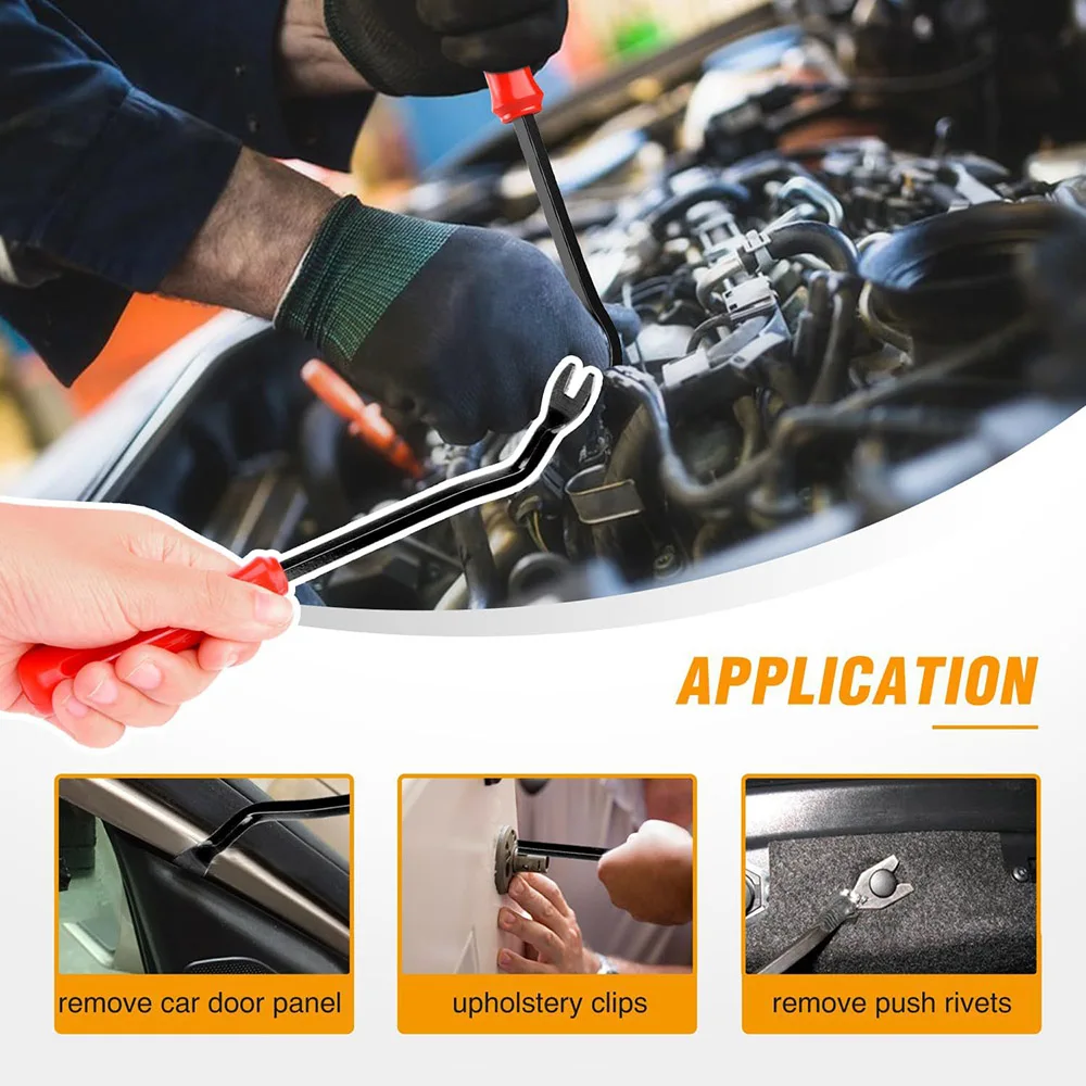 Assortimento di clip di fissaggio per auto e elementi di fissaggio automatici - Rivetti per parafango paraurti con 10 fascette per rimozione elementi di fissaggio per Toyota Honda 4