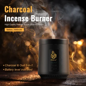 Bruciatore di incenso elettrico 2 in 1 a carbone Oud, bruciatore portatile di tipo C, diffusore Aoma per auto 1