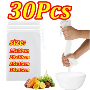 1-30 pezzi sacchetto filtro per latte di soia sacchetto filtro in nylon per yogurt 100 mesh per uso alimentare dado latte caffè tè birra filtrazione filtro a rete 1