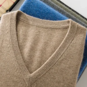 Maglione da uomo basic autunno inverno classico 100% maglieria in cashmere pullover casual intelligente solido abbigliamento a maniche lunghe top uomo maglione 1