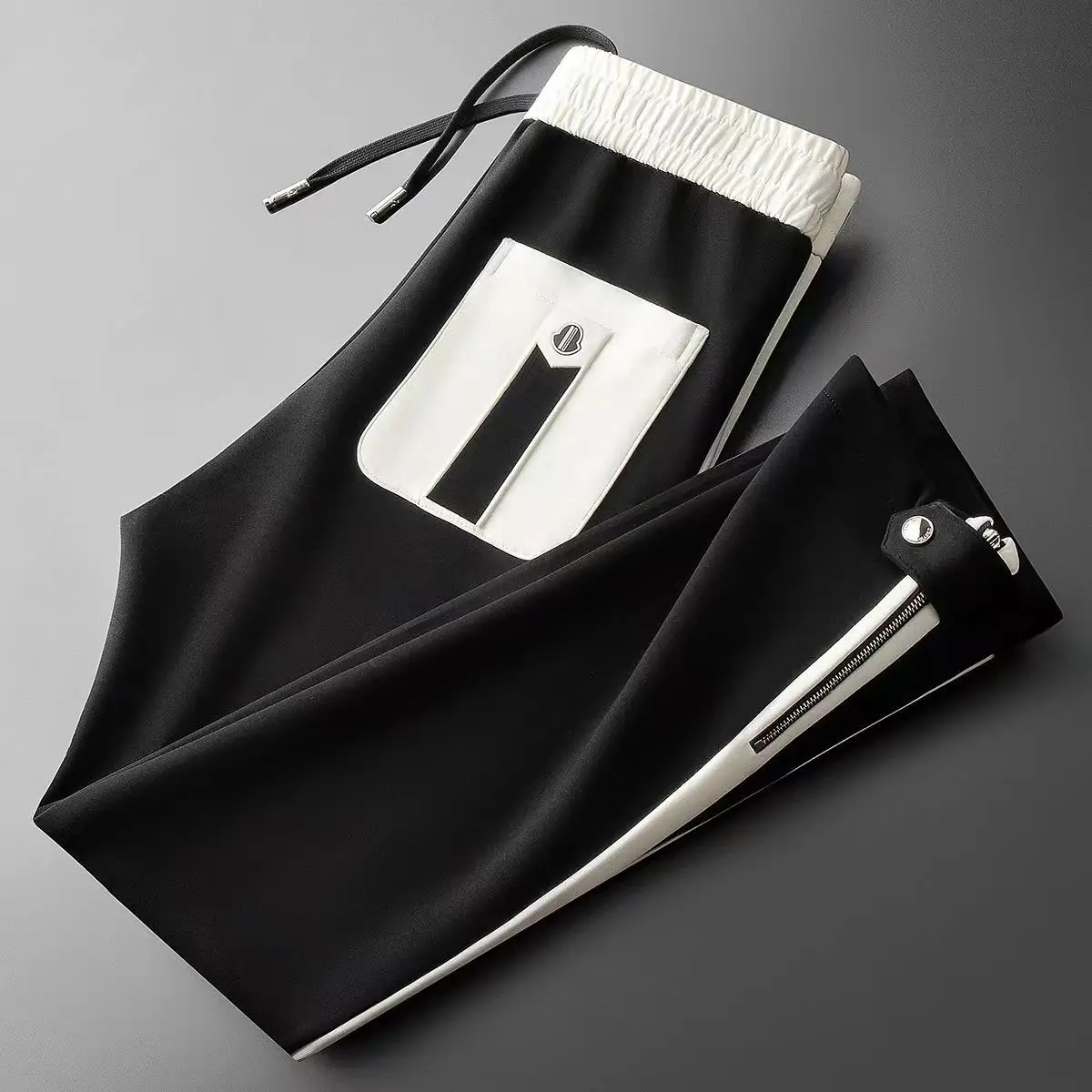 Pantaloni casual autunno inverno Uomo Fitness Abbigliamento sportivo Pantaloni da tuta Pantaloni sportivi skinny Pantaloni di cotone Pantaloni da pista 2