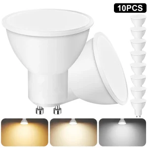 Lampadina faretto LED da 10 pezzi GU10 220V 5W/7W ad alto lume 3000K/4000K/6500K Lampada a LED per la decorazione domestica 1