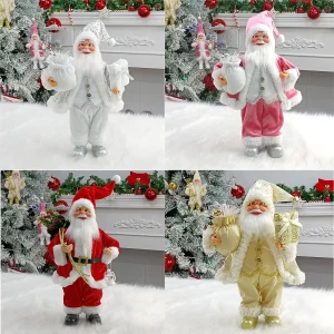 Ornamenti di Babbo Natale, decorazioni per scene di Natale, regali di Natale 1