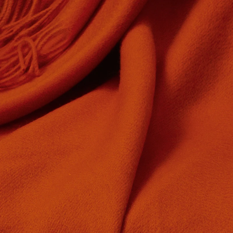 Sciarpa invernale in puro cashmere lungo da donna di marca di lusso Sciarpa in vero cashmere caldo spesso morbido scialle solido avvolgente da donna 4