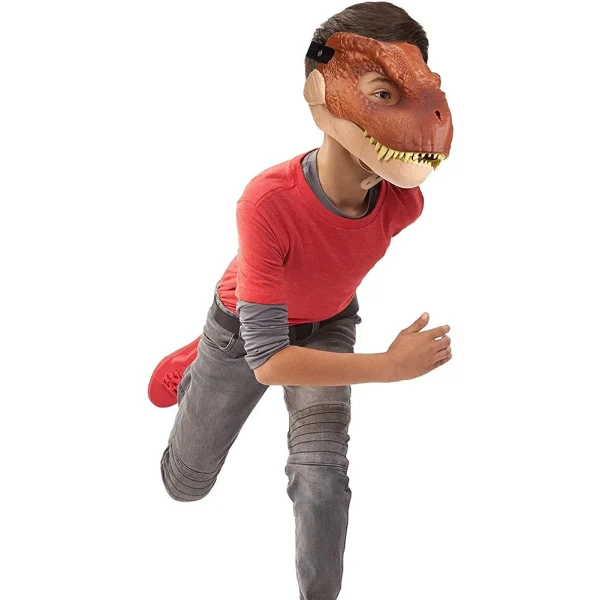 Maschera di Halloween maschera di dinosauro divertente maschera di Dino mascella mobile testa di dinosauro maschera per il viso bocca mobile puntelli Cosplay per feste 2