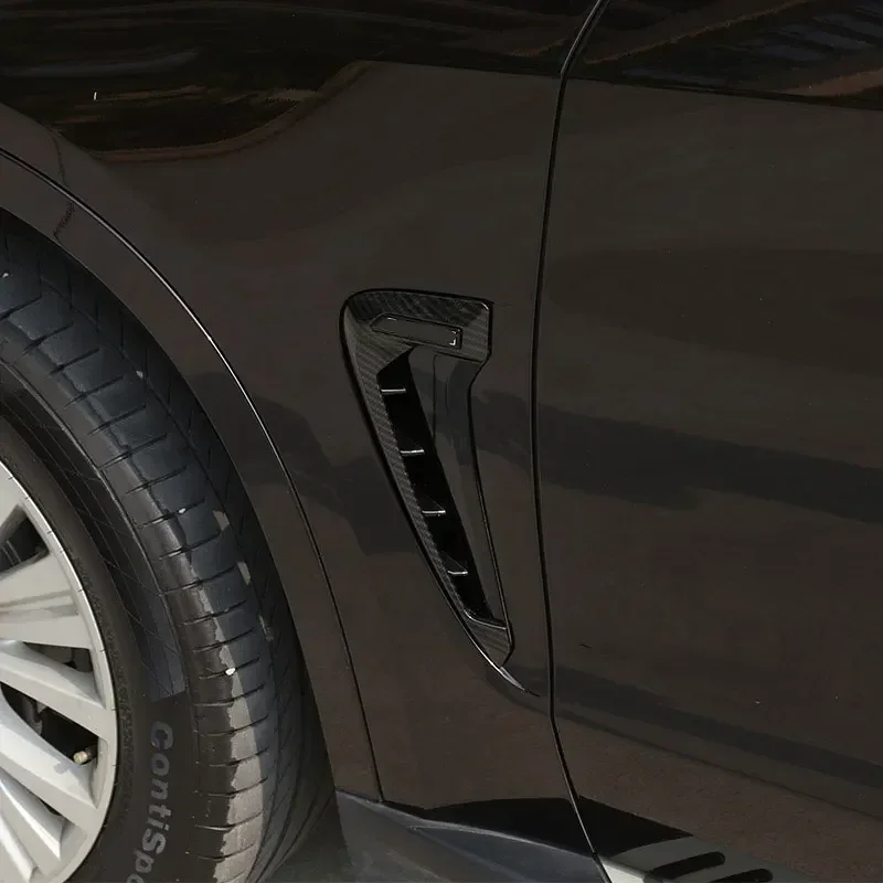 Per BMW X5 F15 X5M F85 2014-2018 ABS Nero/Argento/Fibra di Carbonio auto squalo branchia parafango laterale adesivo di sfiato Accessori Auto 4