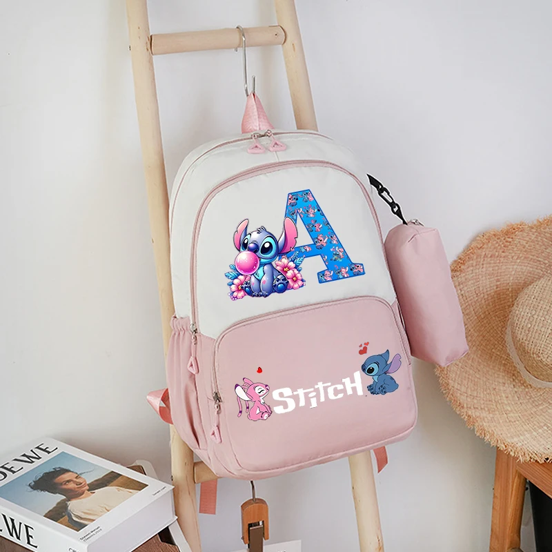 Stitch Disney Boys Girls Child School Bag Large Capacity Water-repellent Backpacks Cute Anime Figure Kids Bookpack Birthday Gift 1