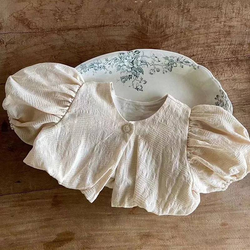 2024 New Baby senza maniche body in pizzo solido neonato tuta neonato ragazza tuta fionda vestito da neonata 0-24M 6