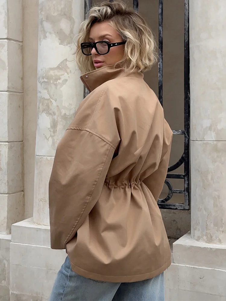 Trendix 2025 Giacca vintage autunnale Femme Winter Street Casual manica lunga cardigan a vita alta moda abbigliamento da lavoro cappotto retrò invernale 2