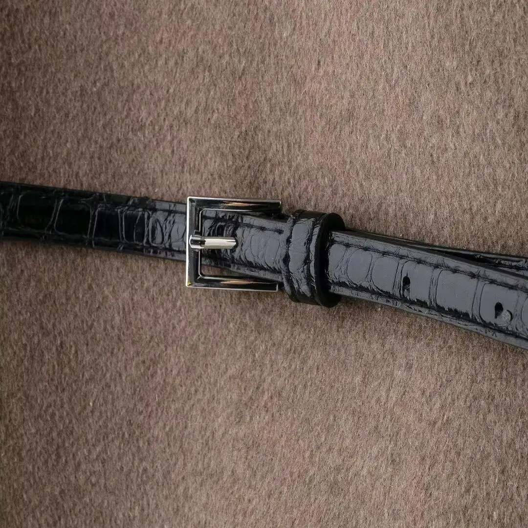 Capispalla da donna 2024 Nuova moda con cintura Soft Top Elegante cappotto autunno/inverno chic 4