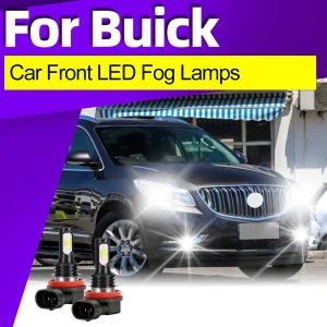 2x LED Fendinebbia Lampadine 12V Auto Fendinebbia H8 H11 Per Buick Rainier Allure LaCrosse Lucerne Enclave Encore Verano Accessori Auto 1