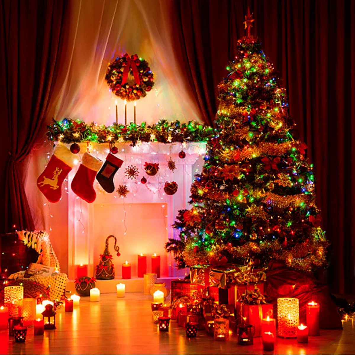 Luci da fata a LED scintillanti multicolori con 8 modalità IP67 impermeabili per Natale Halloween Outdoor Garden Yard House Party 6