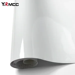 Pellicola avvolgente in vinile adesivo per auto bianco lucido Accessori decorativi per veicoli autoadesivi impermeabili per pellicole per motociclette per cofano auto 1