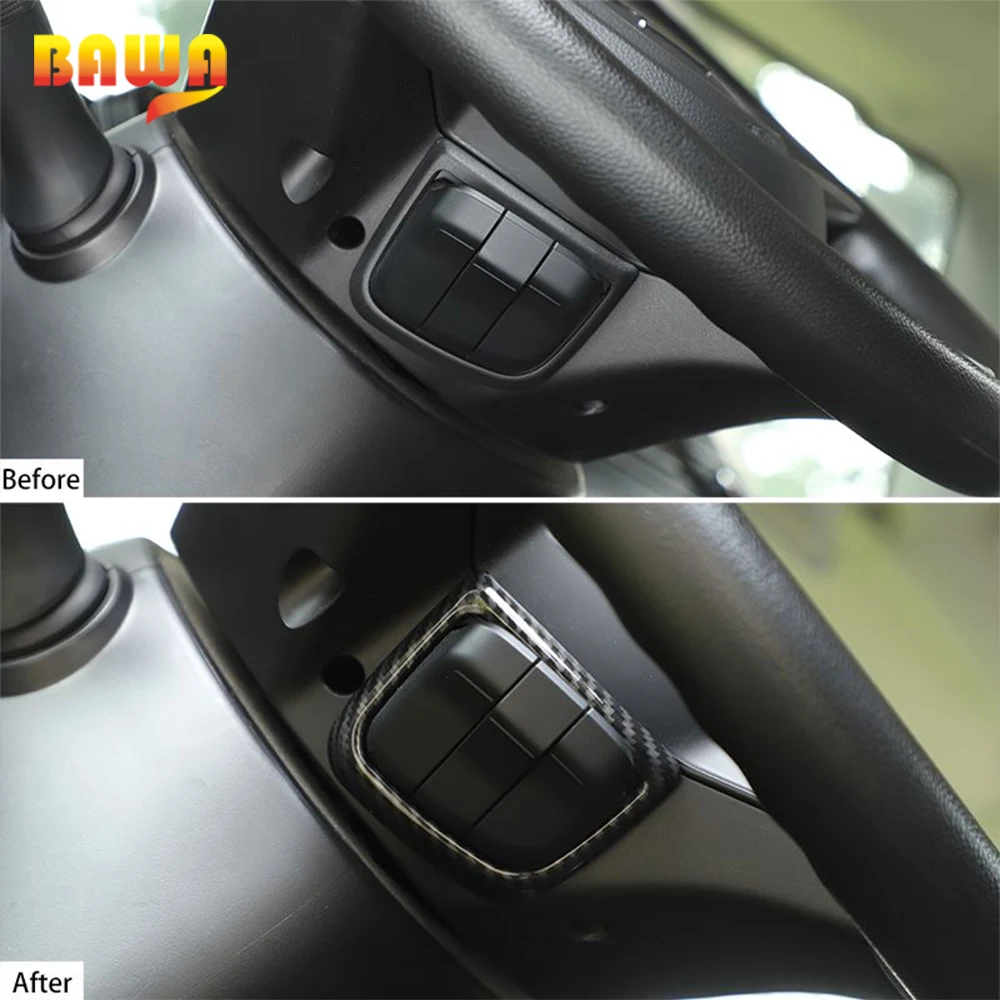 BAWA ABS Car Phone Button Trim Frame Cover per Suzuki Jimny 2019 2020 2021 2022 2023 2024 accessori interni per auto 5