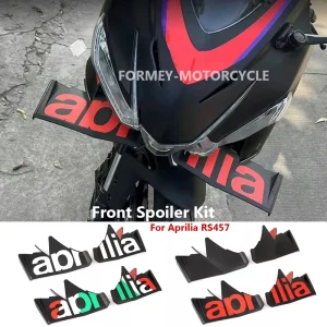Per Aprilia RS 457 RS457 rs457 2024 Accessori Moto Parti Logo ABS Carenatura Anteriore Winglets Aerodinamico Guard Spoiler Kit 1