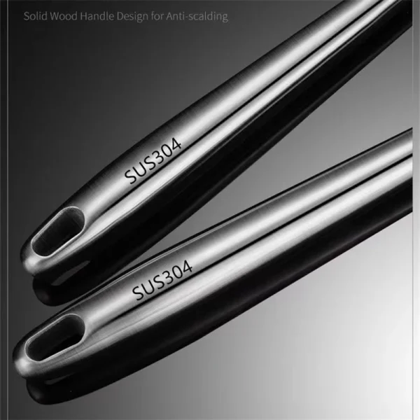 304 In Acciaio Inox Wok Spatola Accessori Da Cucina In Metallo Intaglio Turner Cucchiaio di Riso Mestolo Strumenti di Cottura Set di Utensili Dropshipping 6