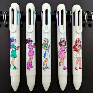 Penna a sfera multicolore medica sei in uno da 8/12 pezzi, penna di registrazione per infermiere femminile, cancelleria regalo per il giorno dell'infermiera 1