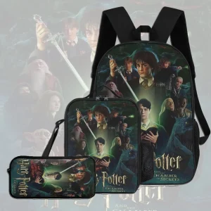 Harrys Potters Zaino per la scuola magica per la scuola materna in età prescolare Studente Bookbag Ragazzo Ragazza Zaino per bambini Sport 17 Set di borse 1