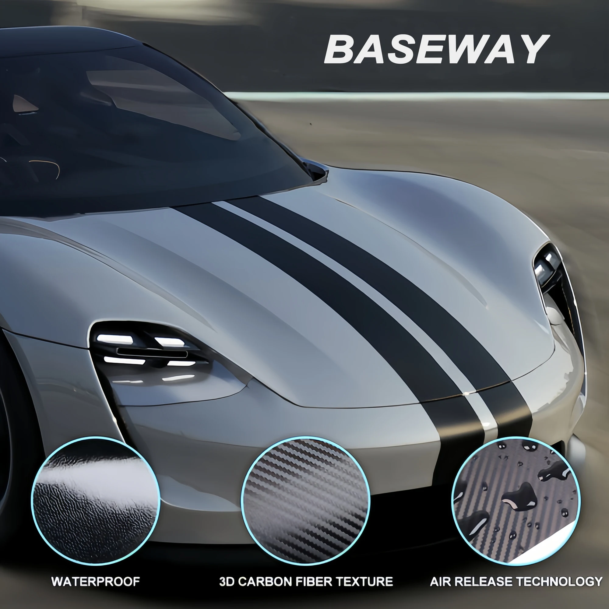 Pellicola in fibra di carbonio Accessori per involucro in vinile per auto Adesivo nero lucido opaco 3D 5D 6D Decorazione per rivestimento in lamina automatica 4