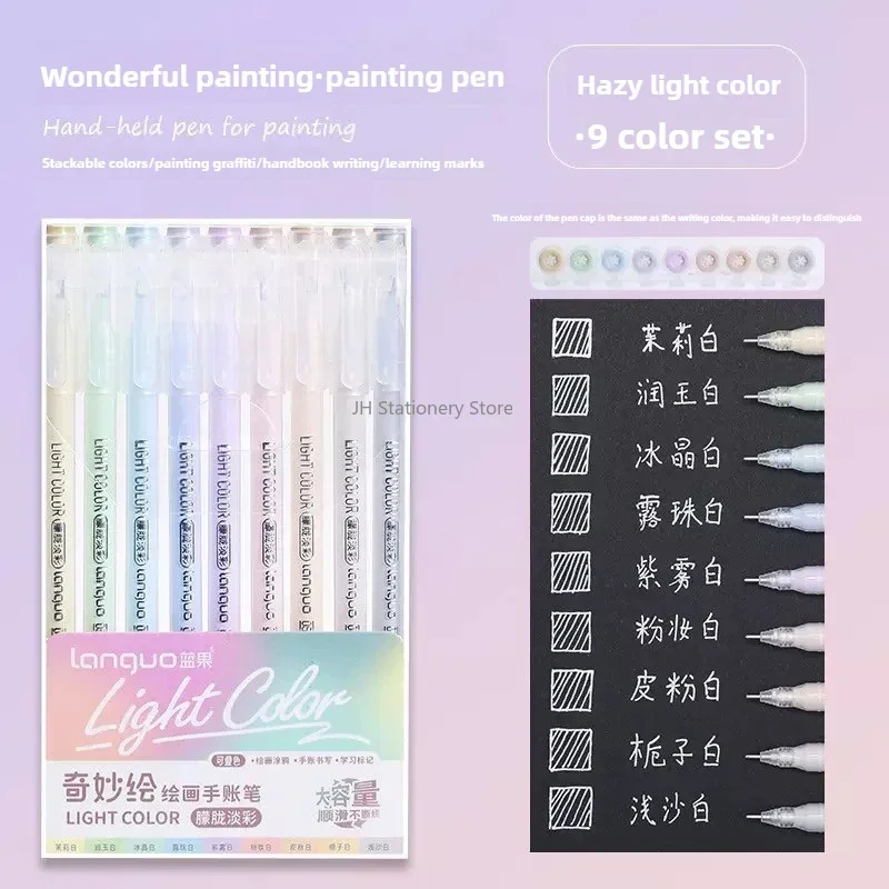 198/6 colori Morandi penna gel colorata studente nota pennarello notebook pittura graffiti penna colorata materiale scolastico per ufficio cancelleria 3