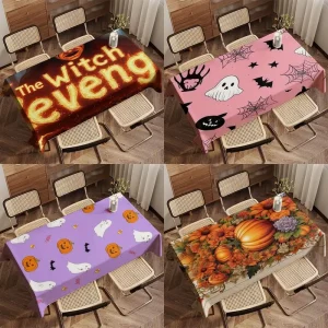 Decorazioni per la casa Tovaglia a tema Halloween Design Ristorante Tovaglia da cucina Soggiorno Decorazione domestica Decorazione per feste 1