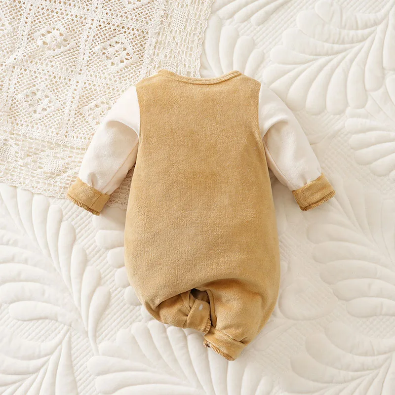 Tutina natalizia con renna Coppernose Baby Lovely Autunno e inverno Calore Comodo pagliaccetto Neonato lavorato a maglia morbido per esterni 2