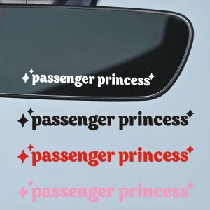 2 pezzi adesivo decorazione specchio passeggero principessa stella specchio adesivo specchietto retrovisore auto decorazione in vinile divertente decalcomania auto 1