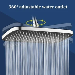 Set combinato pressurizzato Set soffione doccia Set quadrato per uso domestico Pannello grande Bagno universale Grande doccia ad acqua 1