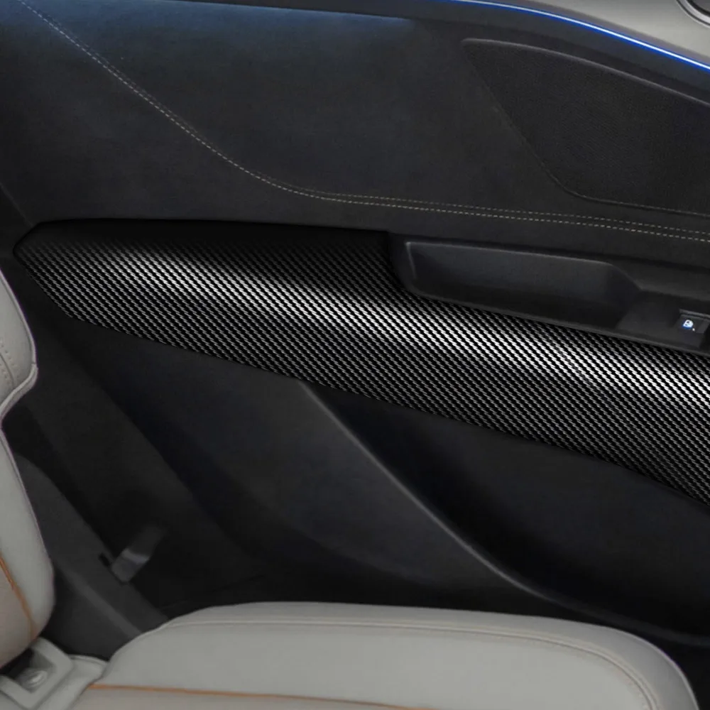 3-10m di Larghezza Lunghezza Nastri Adesivi In Fibra di Carbonio Auto Anti Collisione Protezione Striscia Wrap Auto Paraurti Porta Davanzale Pellicola di Protezione 3