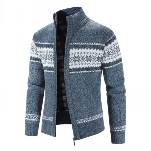LEGGIBILE 2025 Maglioni da uomo Autunno Inverno Maglioni cardigan con cerniera in lana Uomo Maglieria casual Cappotto da uomo 1
