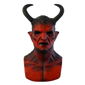 Ikari Maschera in silicone Diavolo Scherzo realistico Regalo Regalo Giocattolo Maschera spettrale per Halloween 1