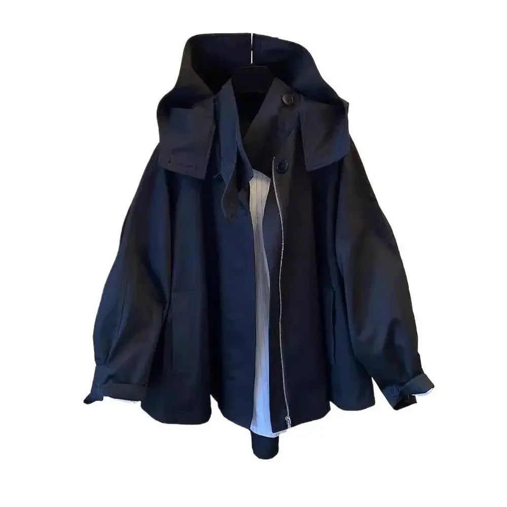 Loose Women's Workwear Jacket New Arrival Casual Long Coat Spring Autumn Small Size Trendy Windbreaker High Waist AE Origin 5