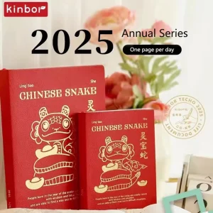 2025 Kinbor A6 A5 Notebook Diario dell'anno intero Programma giornaliero Quaderni e diari Timeline Piano settimanale Efficienza Ufficio scolastico 1