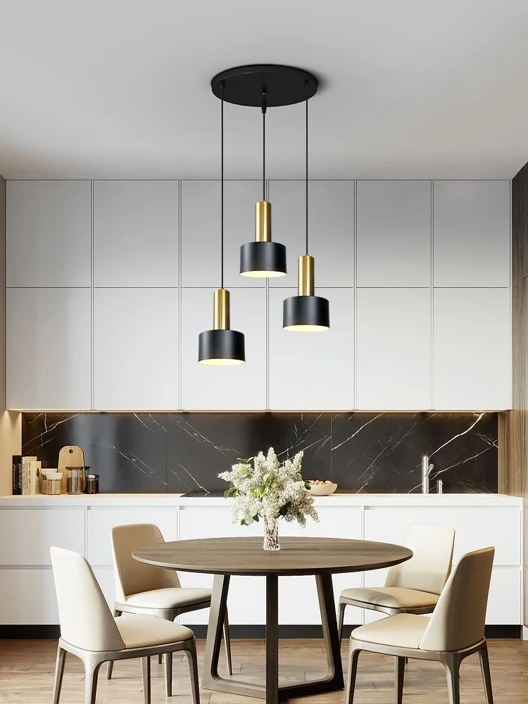 Lampadario minimalista per sala da pranzo, lampada nordica moderna, lampada da soggiorno di lusso leggera, tavolo da pranzo lungo, lampada da tavolo da bar 3