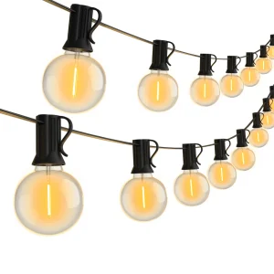 Luce della stringa del LED G40 LED Ghirlanda Luce del festone IP45 Patio Fata Stringa per giardino esterno Matrimonio Patry Decorate9M 14M 15M 18M 1