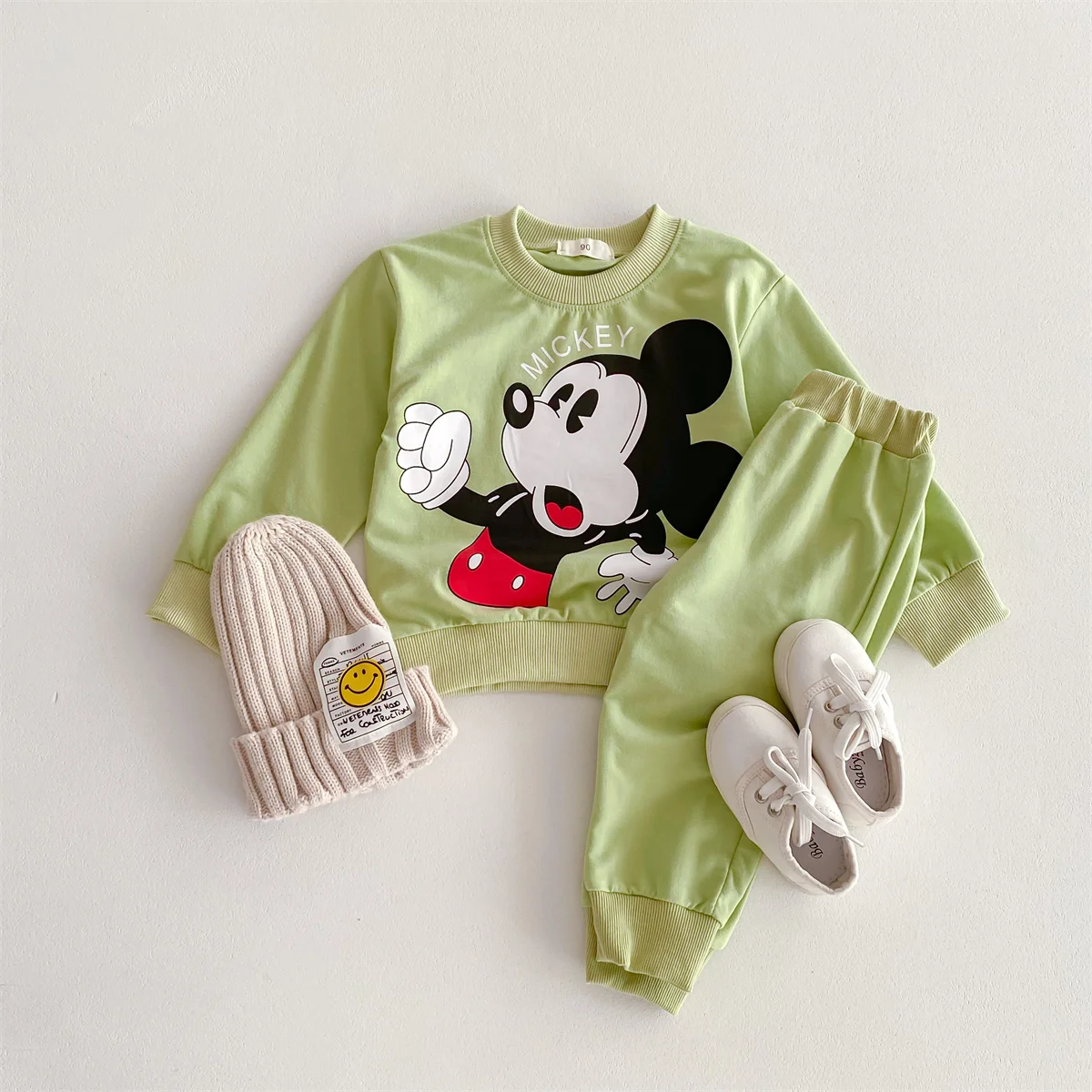 2 pz/set Felpa + Pantaloni Della Tuta Delle Ragazze Dei Ragazzi Disney Cartoon Mickey Bambini Tuta Primavera Autunno Abbigliamento Per Bambini Abiti Casual 5