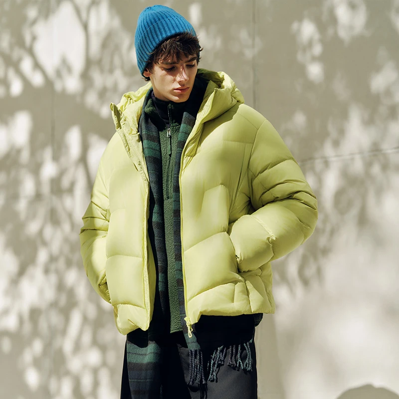 Semir Piumino da uomo Allentato con cappuccio Puffer Capispalla a tre resistenti Generazione del calore Antistatico 2025 Nuovo abbigliamento invernale Abbigliamento da uomo 4