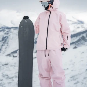 Giacca da sci professionale da 3 litri, impermeabile, antivento, calda e traspirante, con cappuccio, abbigliamento da snowboard per donna, uomo, abbigliamento da neve all'aperto 1